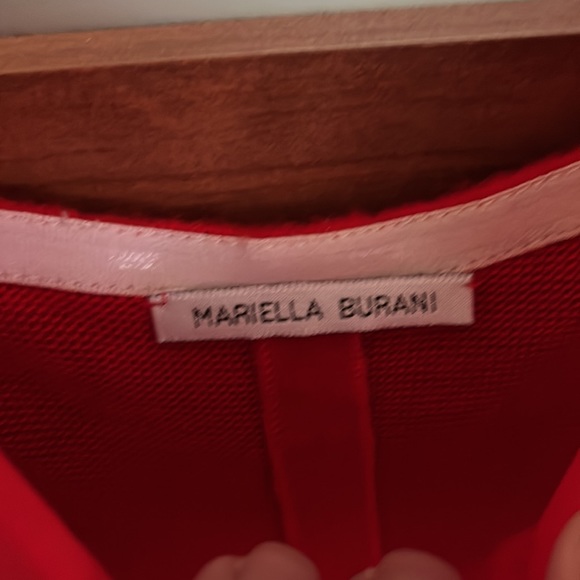 Mariella Burani red dress 100% acrylic - Picture 5 of 8